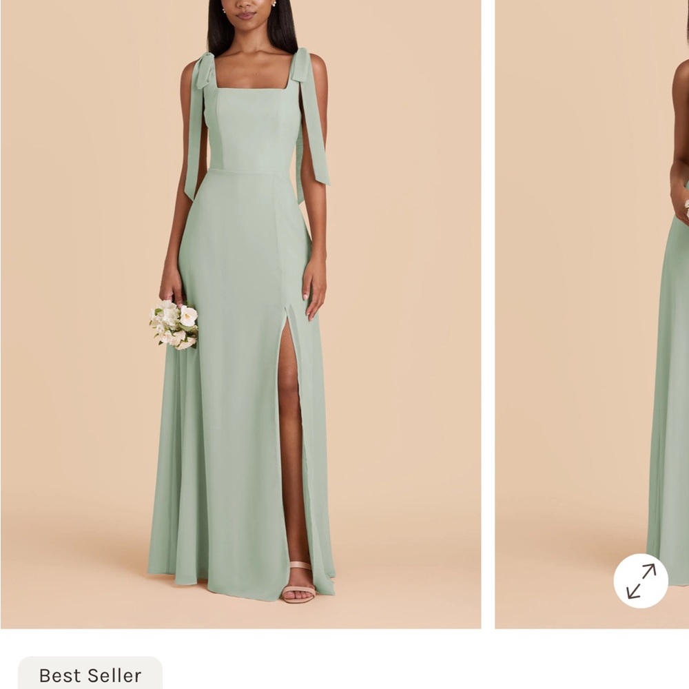 Birdy Grey Mint Green Tie-Shoulder Maxi Dress